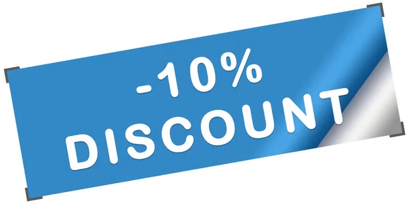 10% korting web Sticker Button — Stockfoto