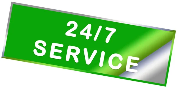 24/7 service web Sticker Button — Stock Photo, Image