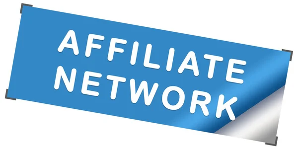 Affiliate Network webes matrica Button — Stock Fotó