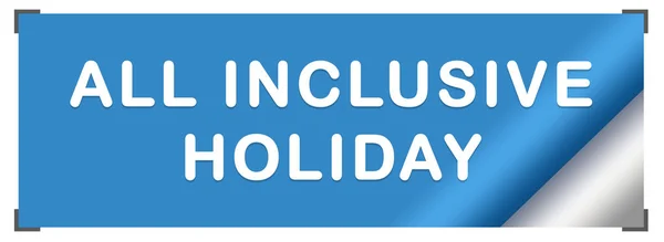 All inclusive holiday web Sticker Button — Stok fotoğraf
