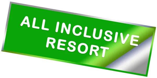 All-inclusive-Resort Web-Sticker-Taste — Stockfoto