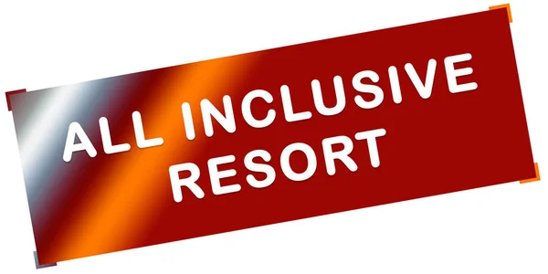 All-inclusive-Resort Web-Sticker-Taste — Stockfoto