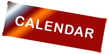 Takvim web Sticker Düğmesi