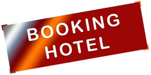 Booking hotel web Sticker Button — Stock Photo, Image