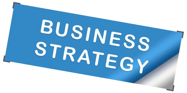 Estratégia de negócios web adesivo botão — Fotografia de Stock