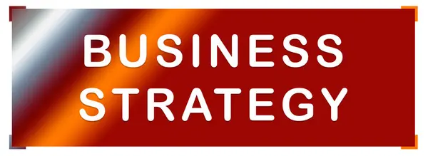 Business Strategy Web sticker knop — Stockfoto