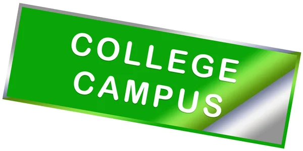 College Campus Web Sticker Schaltfläche — Stockfoto