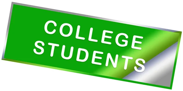 College Students web Sticker Button — Stock Photo, Image