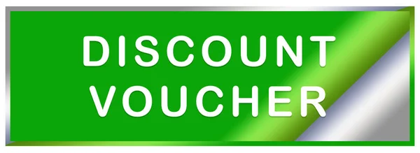 Discount voucher web Sticker Button — Stock Photo, Image