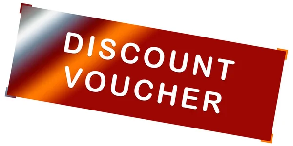 Discount voucher web Sticker Button — Stock Photo, Image