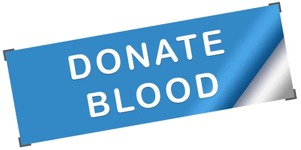 Donar sangre web pegatina botón — Foto de Stock