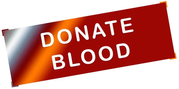 Blut spenden web Sticker Button — Stockfoto