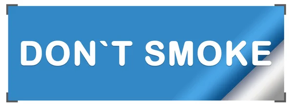 Don 't smoke web Sticker — стоковое фото