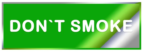 ( 영어 ) Dont smoking web Sticker Button — 스톡 사진