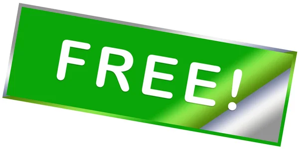 Free! web Sticker Button — Stock Photo, Image