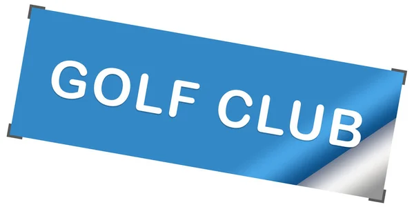 Club de golf web Botón de etiqueta — Foto de Stock