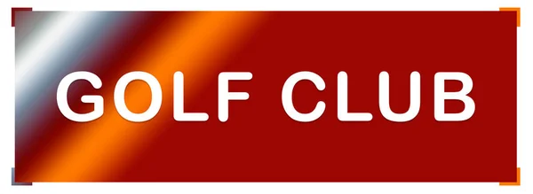 Golf Club Web Sticker Schaltfläche — Stockfoto