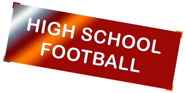 High School Futebol web adesivo botão — Fotografia de Stock