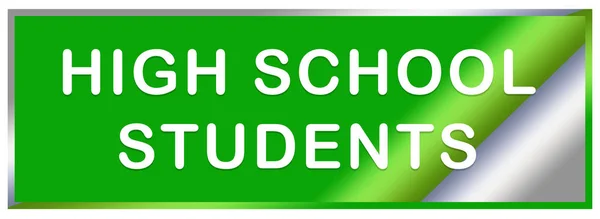 High School studenten web Sticker Button — Stockfoto