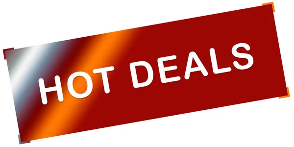 Hot deals web Sticker Button — Stock Photo, Image