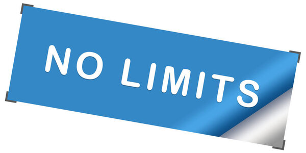 без ограничений веб Стикер Кнопка