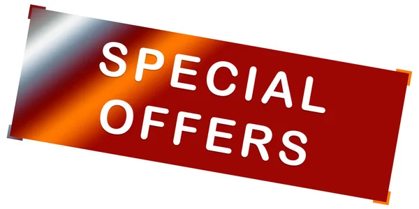 Special offers web Sticker Button — Stock Photo, Image