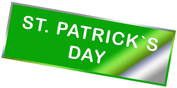 St. Patrick Günü Web Yapıştırıcı Düğmesi — Stok fotoğraf