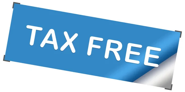 Tax free web Sticker Button — Stock Photo, Image