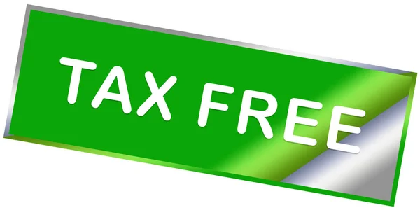 Libre de impuestos web pegatina botón —  Fotos de Stock