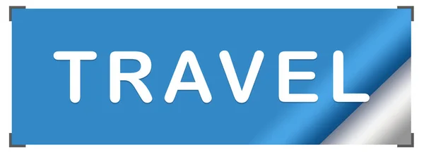 Travel web Sticker Button — Stock Photo, Image