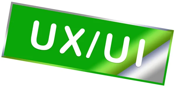 Bouton d'autocollant Web design UX UI — Photo