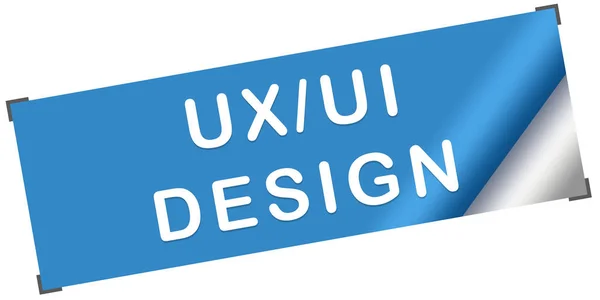 UX UIデザインWebシールボタン — ストック写真