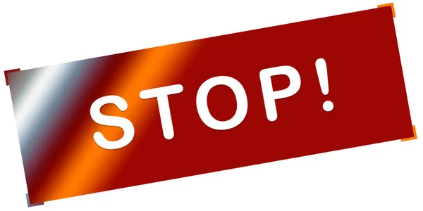 Stop web Sticker Button — Stock Photo, Image