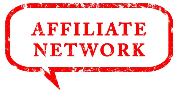 Affiliate Network Web klistermärke knappen — Stockfoto