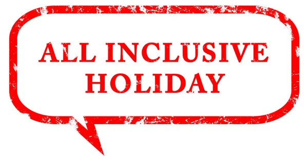 All inclusive holiday web Sticker Button — Stockfoto