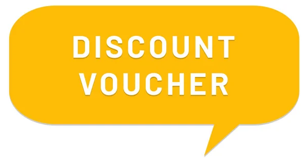 Desconto voucher web adesivo botão — Fotografia de Stock