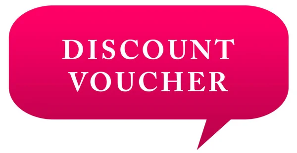 Desconto voucher web adesivo botão — Fotografia de Stock