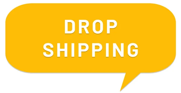 Drop Shipping web klistermärke Knapp — Stockfoto