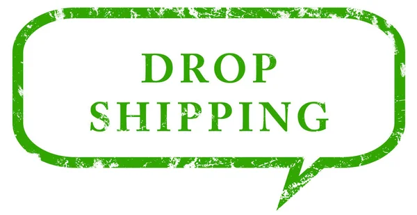 Drop Shipping Web Sticker Button — стоковое фото