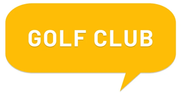 Golf Club Web Sticker Schaltfläche — Stockfoto