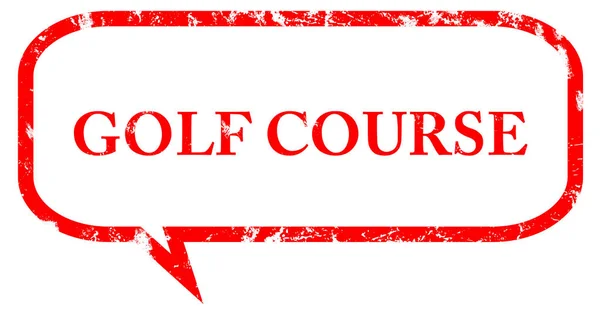 Golfbaan web Sticker Button — Stockfoto