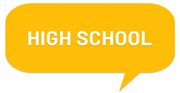 High School web Sticker knop — Stockfoto