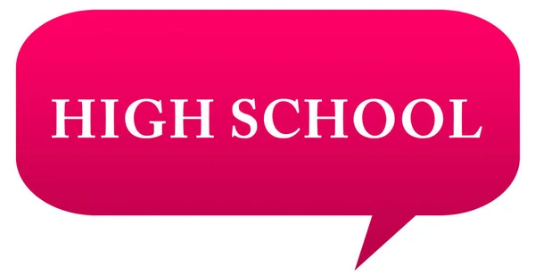 High School web Sticker knop — Stockfoto