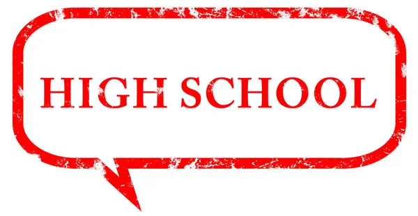 High School web Sticker knop — Stockfoto