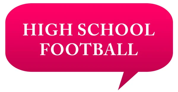 高校フットボールのWebステッカーボタン — ストック写真