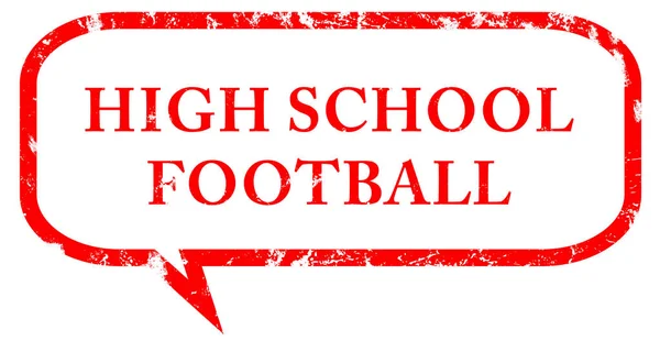 高校フットボールのWebステッカーボタン — ストック写真