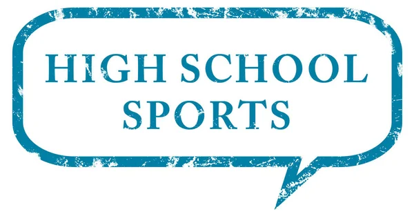 High School Sports Web Sticker Button — стоковое фото