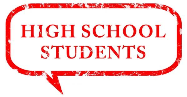 High School Elevernas webb Klistermärke Knapp — Stockfoto
