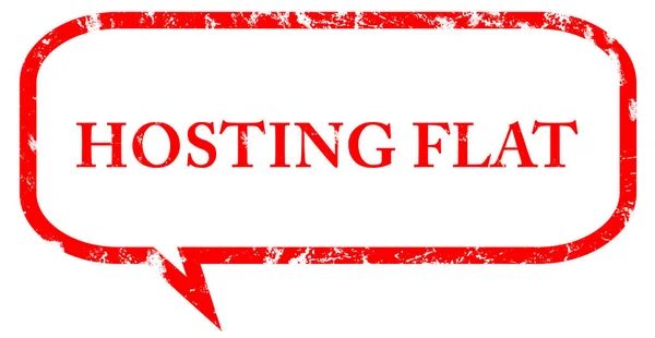 Hosting platte web Sticker knop — Stockfoto