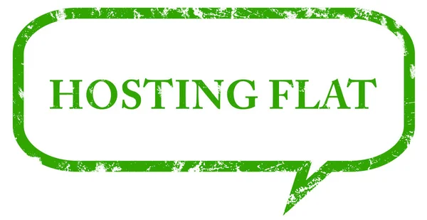 Hosting platte web Sticker knop — Stockfoto